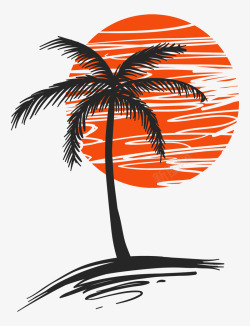 棕榈树的插图素材