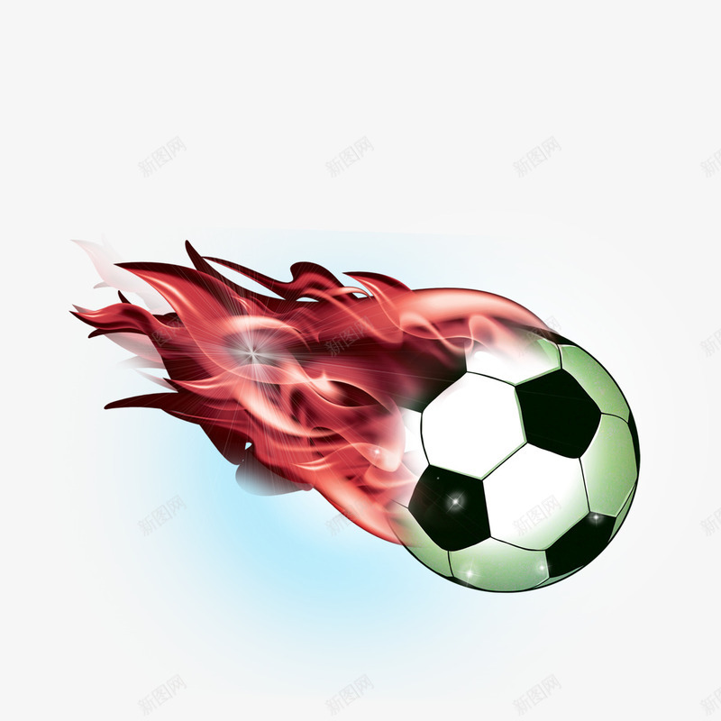 飞行的足球psd免抠素材_新图网 https://ixintu.com 体育 彩色 火焰 火焰喷射 装饰 足球 运动