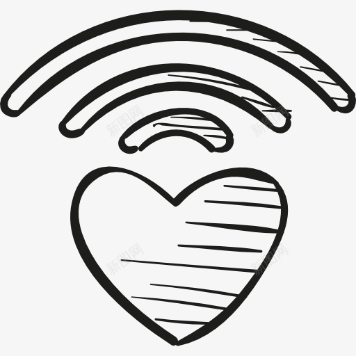 爱心桥的标志图标png_新图网 https://ixintu.com 手工制作 手工绘制 标志 标识 社会 网络标识