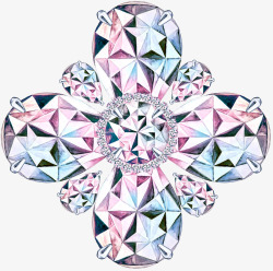 钻石形钻石花朵形高清图片