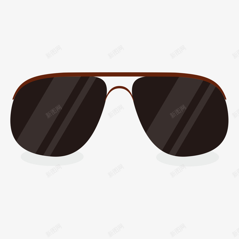 黑色眼镜png免抠素材_新图网 https://ixintu.com 太阳眼镜 眼镜 矢量装饰 装饰 装饰画