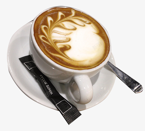 咖啡牛奶png免抠素材_新图网 https://ixintu.com 创意 咖啡 图案 牛奶