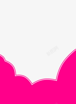 粉色波浪海报背景素材