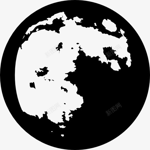 月亮相位符号图标png_新图网 https://ixintu.com 圆形 坑 天气 月亮 月球陨石坑 月相 相