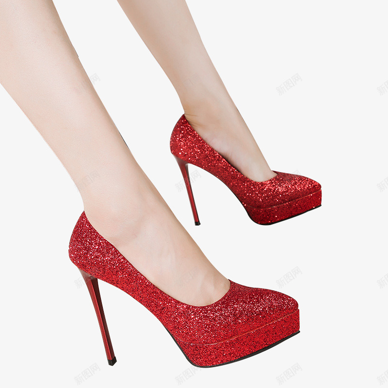 红色女鞋高跟鞋女人脚高跟png免抠素材_新图网 https://ixintu.com 亮片鞋 女人脚 红色女鞋 高跟鞋