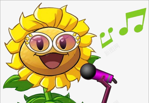 向日葵唱歌png免抠素材_新图网 https://ixintu.com 卡通小孩 向日葵 唱歌 唱歌的人 太阳花 女人 小孩唱歌 想唱就唱 植物 话筒