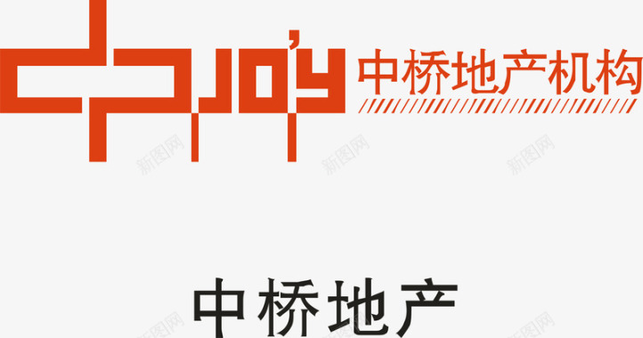 中桥地产logo矢量图图标图标