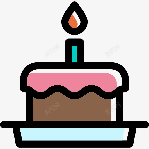 生日蛋糕图标png_新图网 https://ixintu.com 庆祝生日 甜点 生日蛋糕 蛋糕 面包 食品