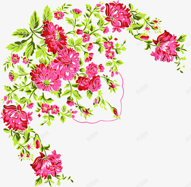 手绘粉色牡丹植物装饰png免抠素材_新图网 https://ixintu.com 植物 牡丹 粉色 装饰