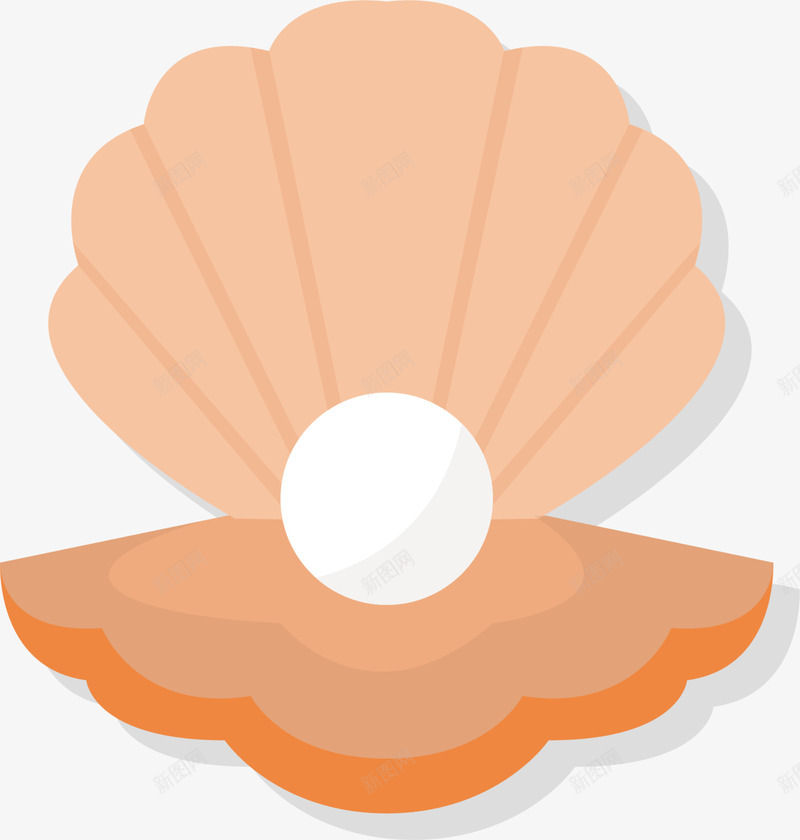 海洋生物橙色珍珠蚌png免抠素材_新图网 https://ixintu.com 一颗大珍珠 一颗珍珠 世界海洋日 橙色珍珠蚌 海洋生物 白色珍珠 美丽珍珠