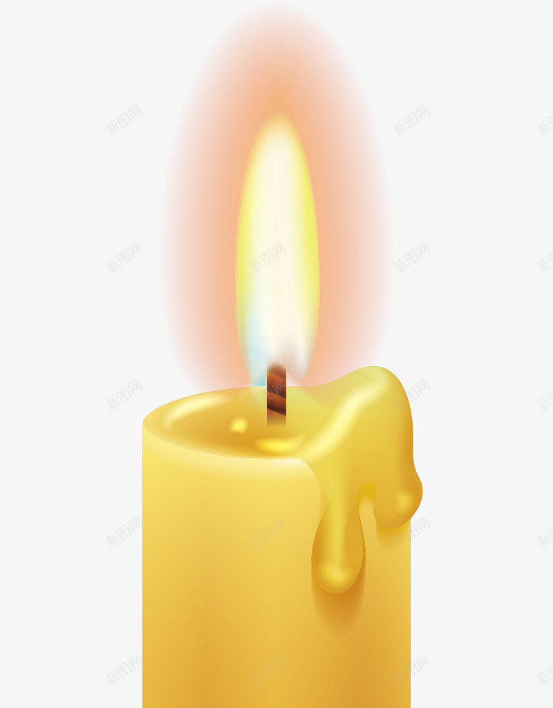 蜡烛png免抠素材_新图网 https://ixintu.com 卡通 火焰 火苗 矢量蜡烛 蜡烛融化