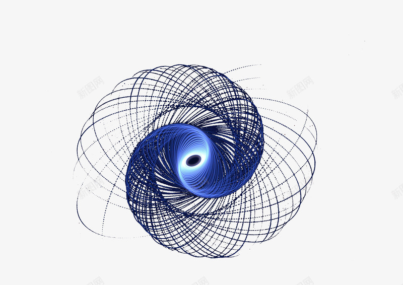 科技炫光线条png免抠素材_新图网 https://ixintu.com 炫光 环绕 科技 穿插 线条 蓝色