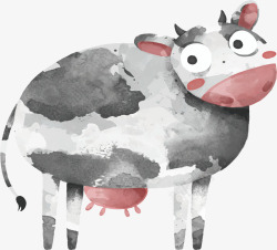 奶牛生产程序农场里的奶牛矢量图高清图片