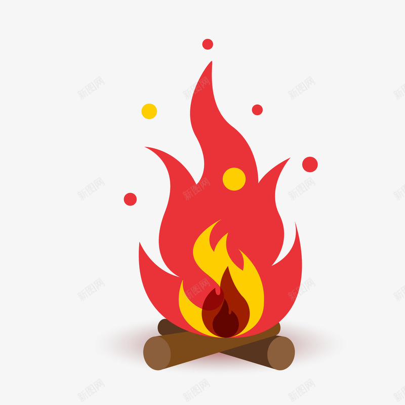 红色卡通火堆png免抠素材_新图网 https://ixintu.com 卡通火堆 卡通火焰 火堆元素 红色火堆 红色火焰 背景装饰