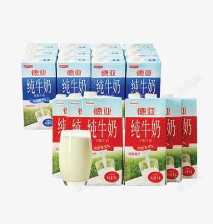 纯牛奶png免抠素材_新图网 https://ixintu.com 产品实物 盒装 纯牛奶