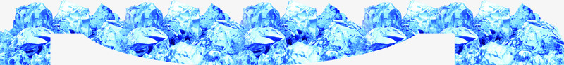 蓝色透明冰块顶部装饰png免抠素材_新图网 https://ixintu.com 冰块 蓝色 装饰 透明 顶部