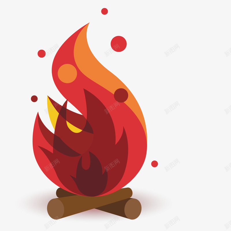 卡通火把火焰图案png免抠素材_新图网 https://ixintu.com 卡通 手绘图 木棍 火把 火焰 点燃 燃烧的 简图