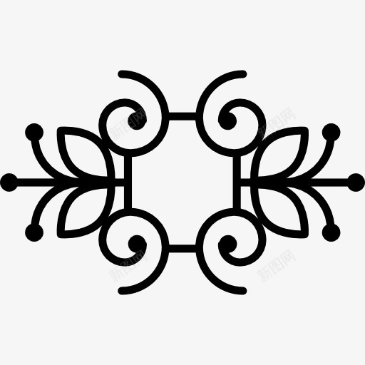 花艺的蝴蝶和藤蔓的镜面效果图标png_新图网 https://ixintu.com 艺术 花 花艺设计 蝴蝶 镜 镜面效果