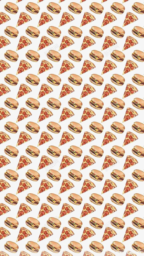 披萨底纹png免抠素材_新图网 https://ixintu.com 创意食物背景 手绘披萨 披萨 披萨印花 披萨背景 汉堡
