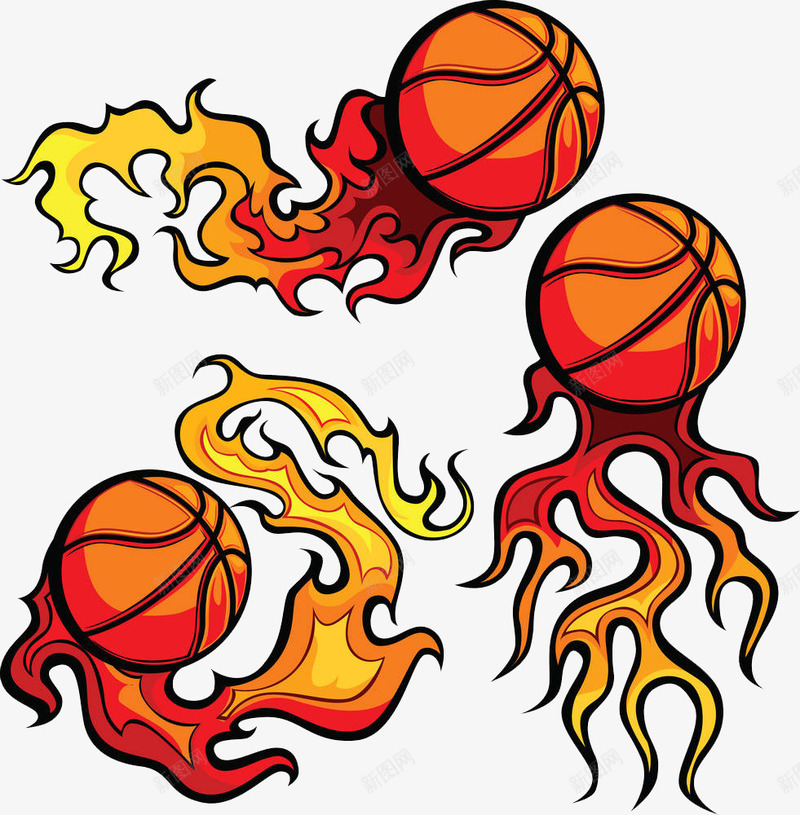 篮球上的火焰png免抠素材_新图网 https://ixintu.com nb 卡通 打球 火 火焰 烈火 燃烧 神奇宝贝球 篮球 篮球上的火 运动 锻炼
