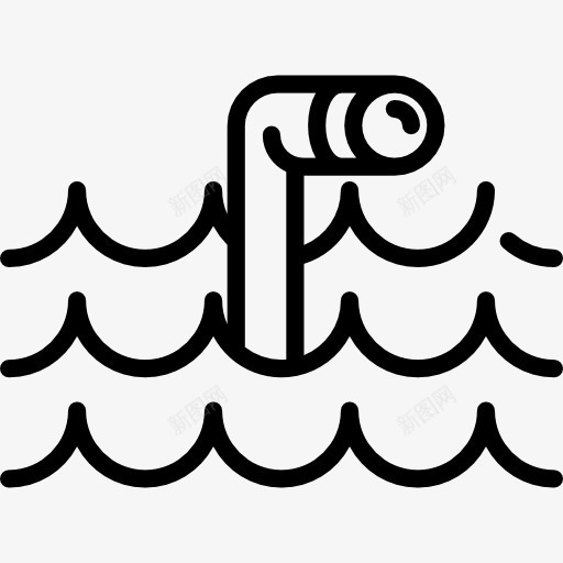 潜艇潜望镜图标png_新图网 https://ixintu.com 海 海洋 看 管