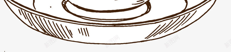 美味棕色咖啡png免抠素材_新图网 https://ixintu.com 棕色咖啡 白色杯子 白色碟子 素描咖啡 绘画 美味咖啡