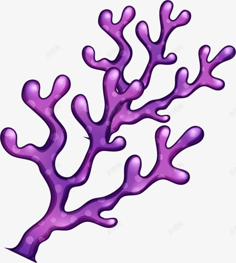 海洋植物卡通珊瑚png免抠素材_新图网 https://ixintu.com 一株珊瑚 卡通珊瑚 海洋植物 海洋生物 紫色珊瑚 美丽珊瑚