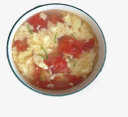 西红柿蛋花汤大碗美味西红柿蛋花汤高清图片