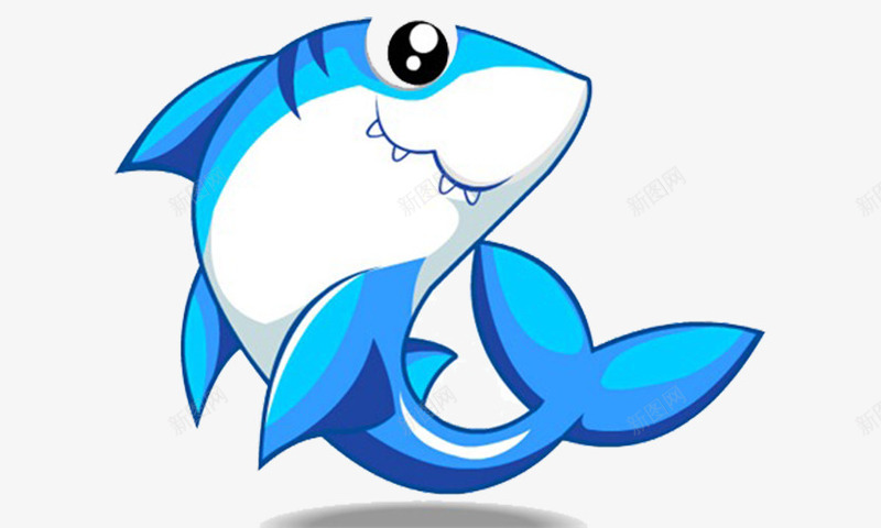 卡通可爱大白鲨png免抠素材_新图网 https://ixintu.com 卡通 可爱 大白鲨 海洋 鱼类