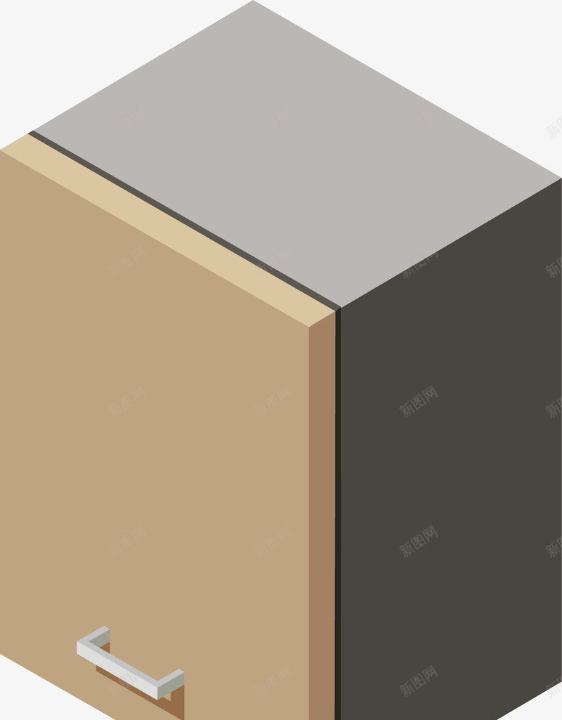 棕色的柜子矢量图ai免抠素材_新图网 https://ixintu.com 卡通手绘 抽象 方块 柜子 棕色 设计 矢量图