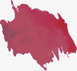 紫红色水彩涂鸦笔刷矢量图素材