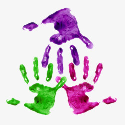 儿童活动背景颜料彩色手掌高清图片