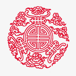 喜庆花纹素材