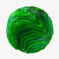 胶体球绿色球体高清图片