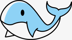 海洋白鲸浅蓝色大白鲸高清图片