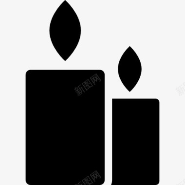 两支蜡烛图标图标