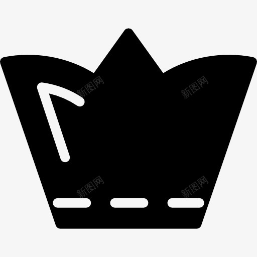 皇冠固体高高的黑色标图标png_新图网 https://ixintu.com 冠 坚实 形状 皇冠 皇家 设计 高大 黑色