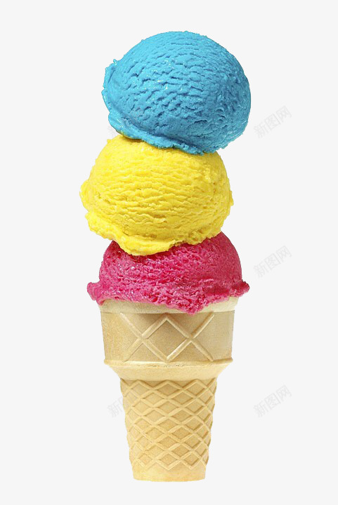 彩色冰淇淋蛋卷png免抠素材_新图网 https://ixintu.com 免抠 免抠图片 冰淇淋 冰淇淋球 冰淇淋蛋卷 实物 玫红色 色彩 蓝色 黄色