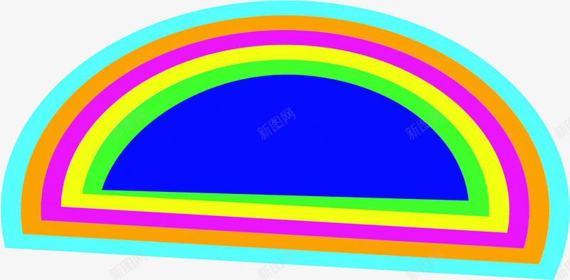 不同色彩半圆形包围一起png免抠素材_新图网 https://ixintu.com 一起 不同 包围 半圆形 色彩