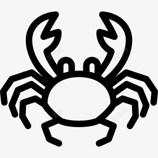 大螃蟹图标png_新图网 https://ixintu.com 动物 大海 水族馆 沙滩 海洋生物 海鲜