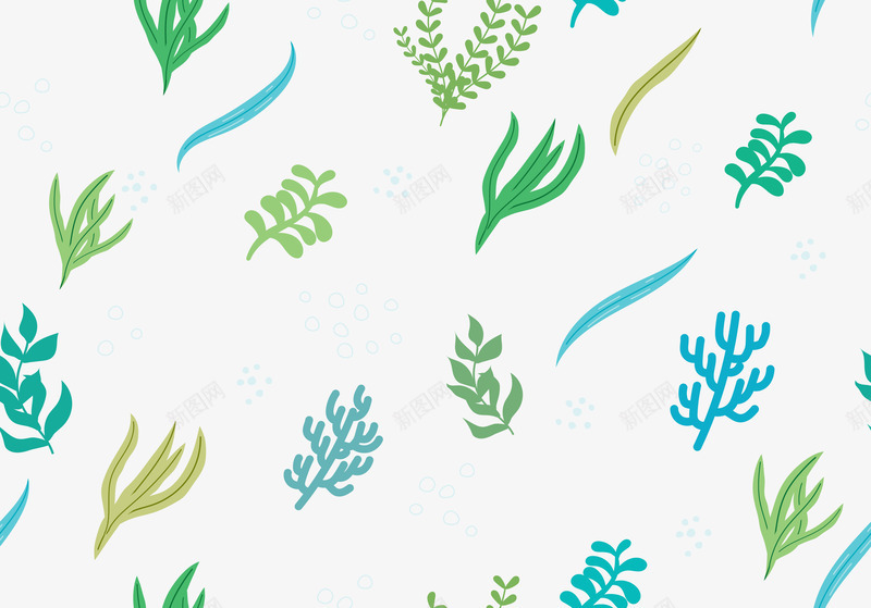 海洋自然植物背景png免抠素材_新图网 https://ixintu.com 位图图形 印刷图 手绘 手绘彩色 植物 植物背景 海洋 自然 装饰图