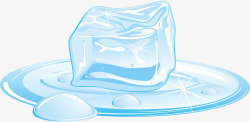 透明的冰块矢量图素材