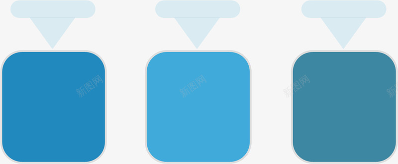 蓝色方块文本框png免抠素材_新图网 https://ixintu.com 办公 教育 文本框 方块 蓝色