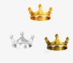 三个欧式皇冠素材