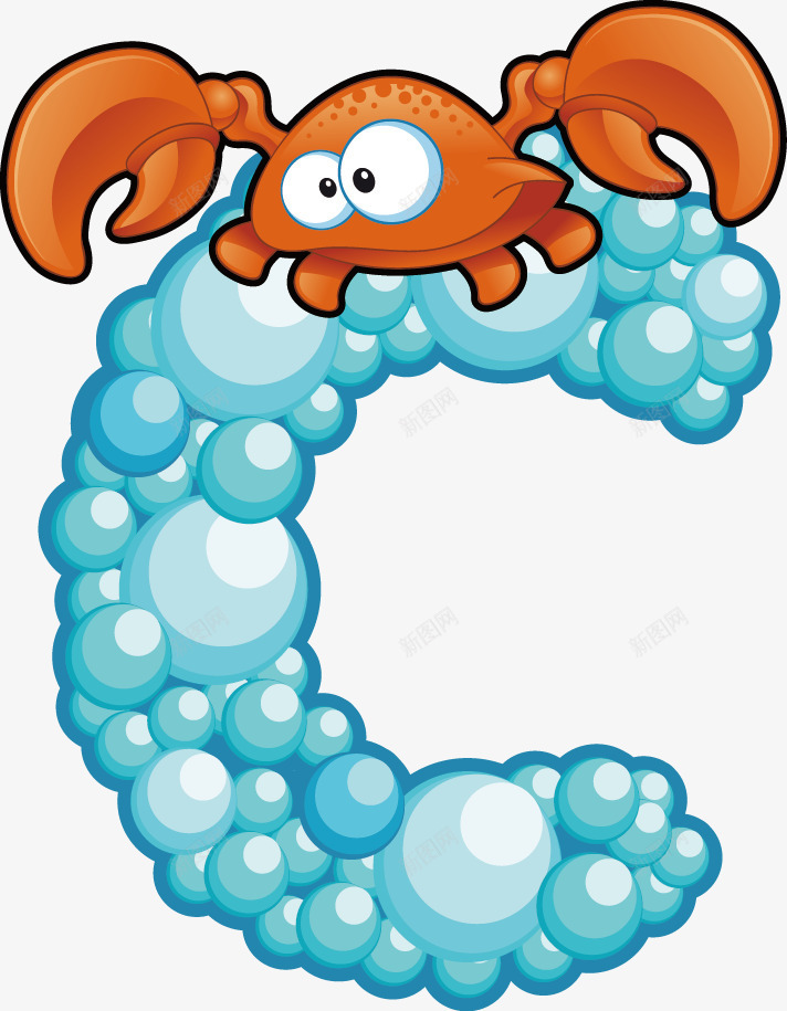 卡通海洋字母cpng免抠素材_新图网 https://ixintu.com 卡通 卡通海洋字母设计 字体设计 字母 海洋 矢量素材 童趣 艺术字