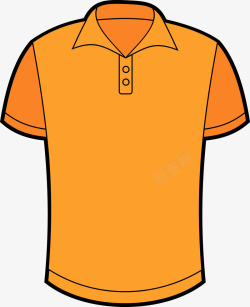 橙色t恤橙色短袖T恤图高清图片