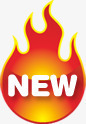 火焰美元图标红色火焰新品图标高清图片