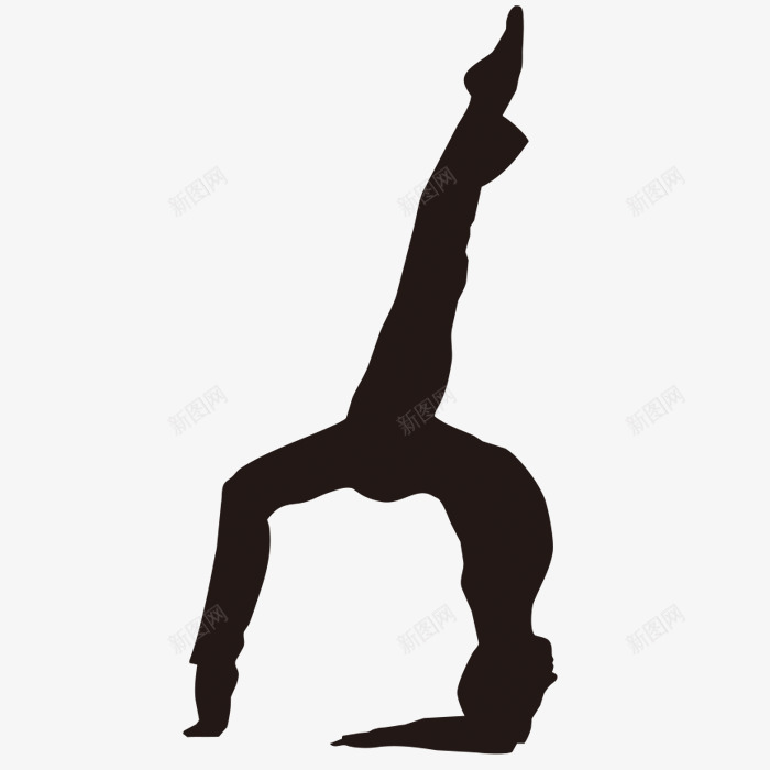 练瑜伽的人图标png_新图网 https://ixintu.com 人物 手绘画 瑜伽 矢量装饰 装饰