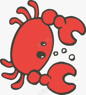 卡通蟹png免抠素材_新图网 https://ixintu.com 卡通 海洋 螃蟹