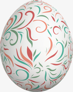 唯美彩蛋手绘白色彩蛋高清图片